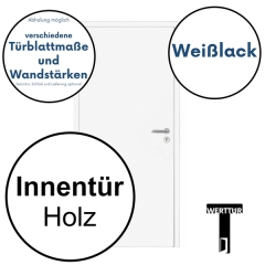 WERTTÜR White-Edition - Zimmertür mit Zarge - 21 Tage Lieferzeit