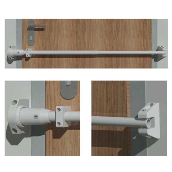 Tür-Sicherheitsstange BASI TSS 110 - aussziehbar von 700 bis 1100 mm